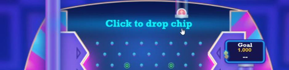 Chọn vị trí thả bóng trong Plinko